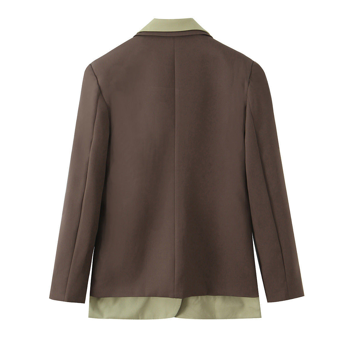 DIANA Splicing Double Breasted Suit Jacket