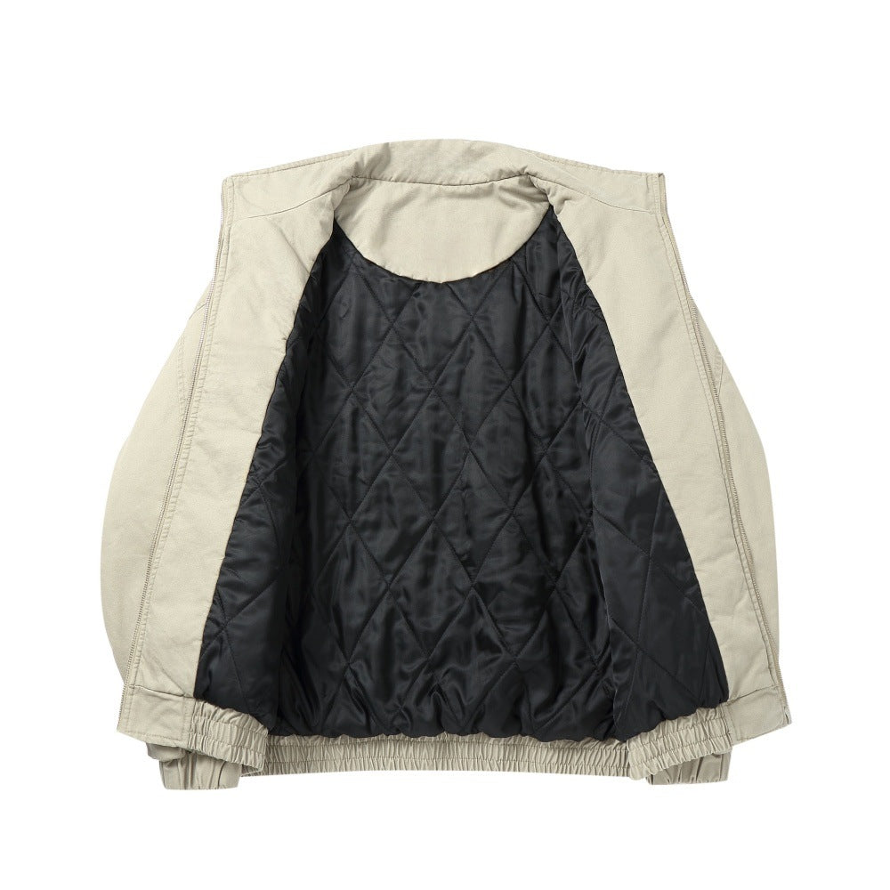 LILY Workwear Stand Collar Cotton Jacket