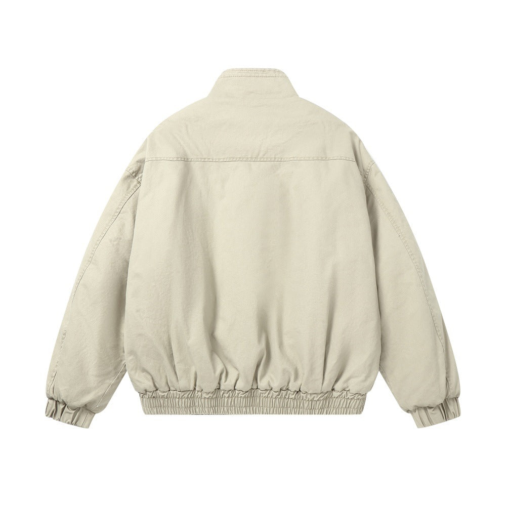 LILY Workwear Stand Collar Cotton Jacket