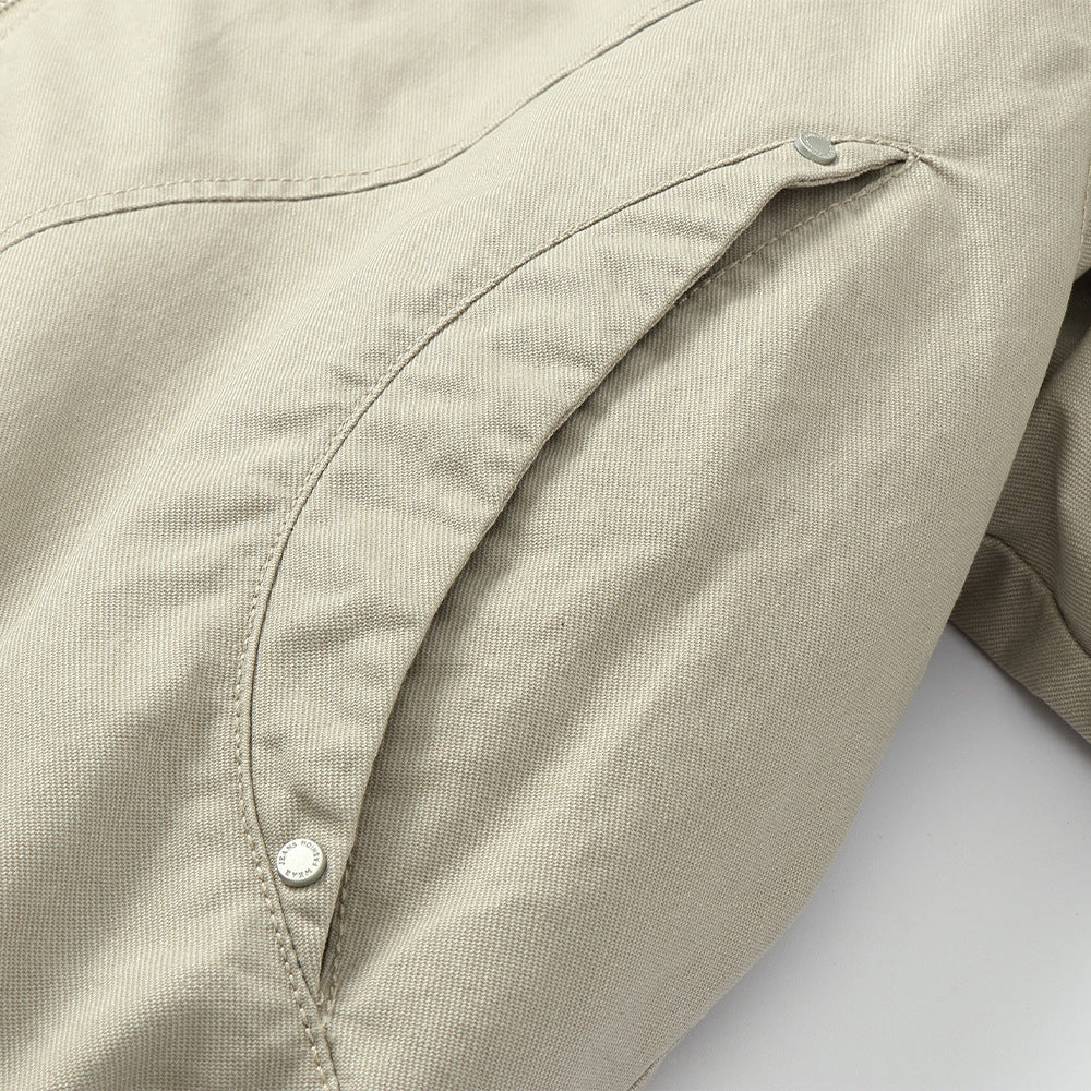 LILY Workwear Stand Collar Cotton Jacket
