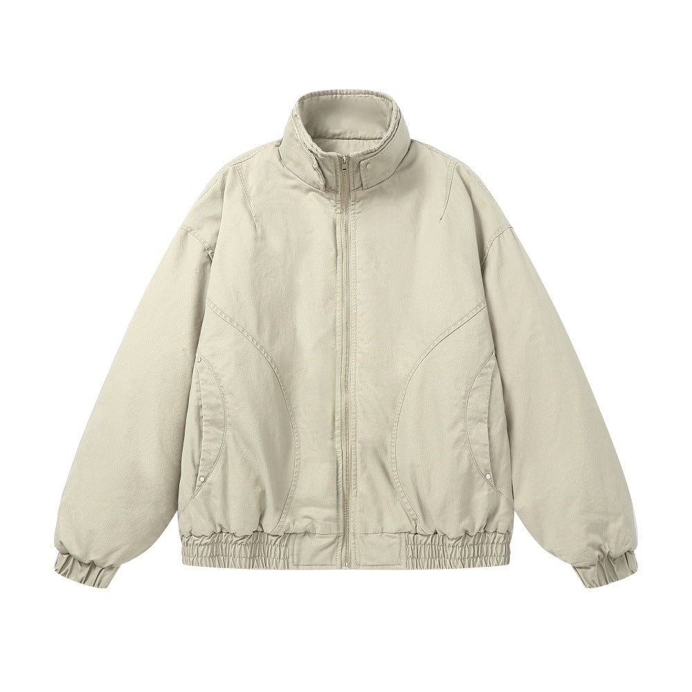 LILY Workwear Stand Collar Cotton Jacket