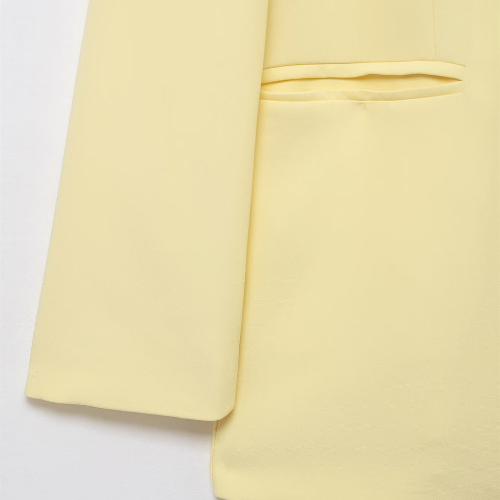 CLEO Solid Colour Suit Jacket