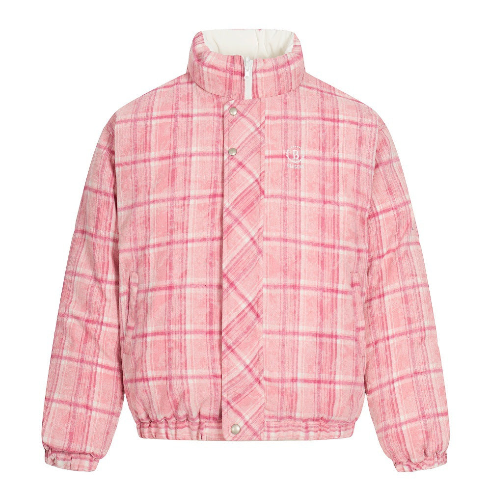 HARLOW Double Sided Plaid Cotton Jacket