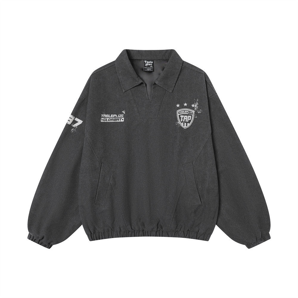 NOVA Washed Pullover Lapel Jacket