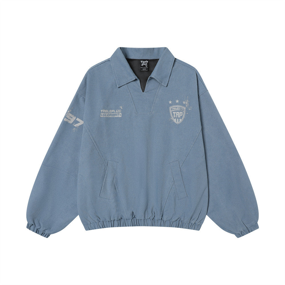 NOVA Washed Pullover Lapel Jacket