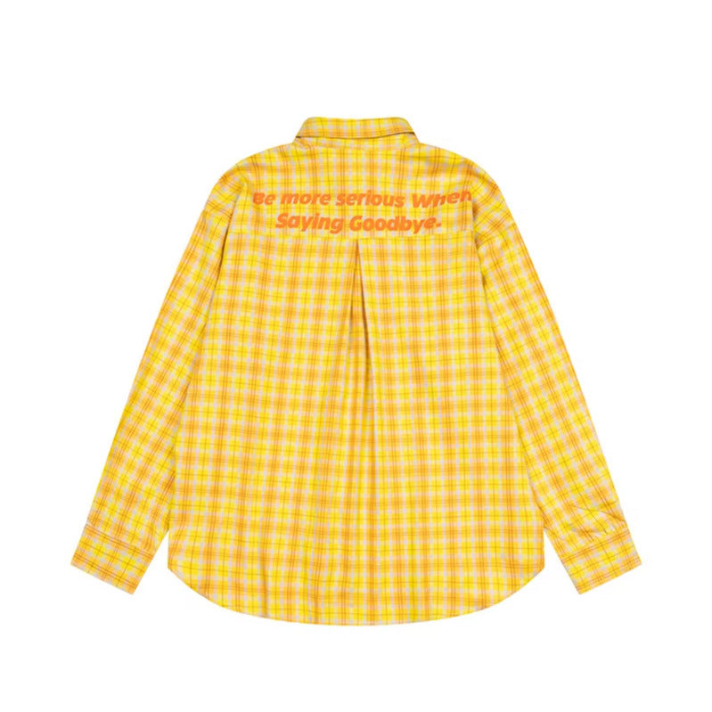 BILLIE Embroidered Plaid Shirt Jacket