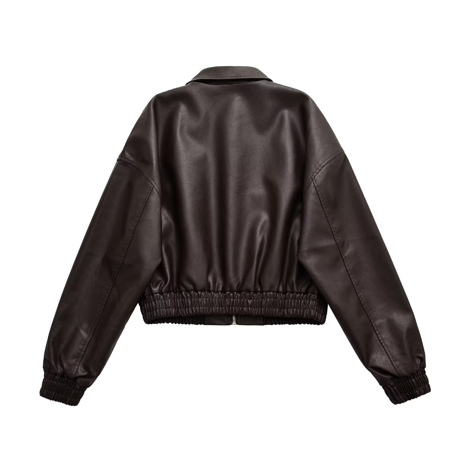 RAVEN Retro Faux Leather Loose Jacket