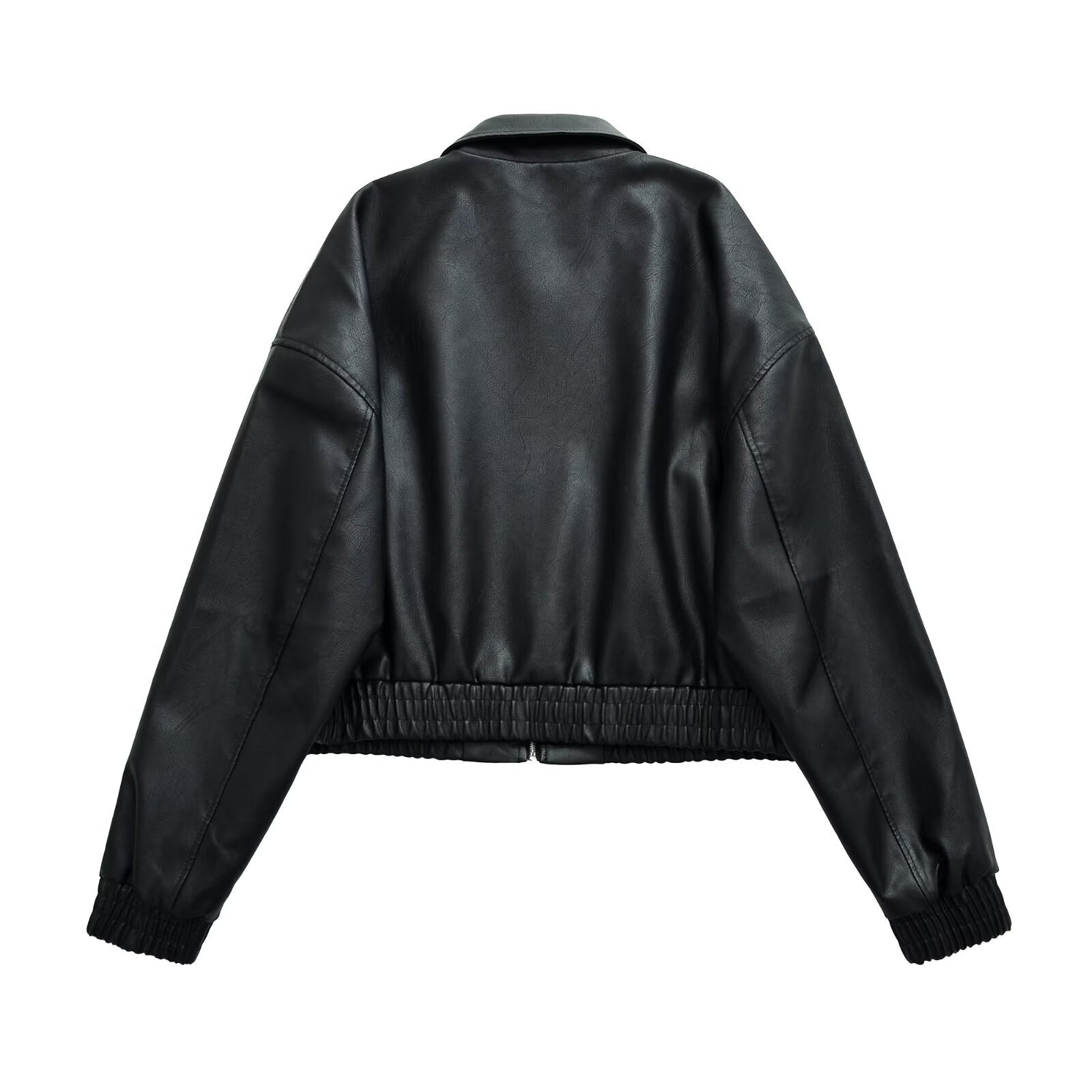RAVEN Retro Faux Leather Loose Jacket