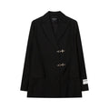 LUNA Metal Buckle Casual Suit Jacket