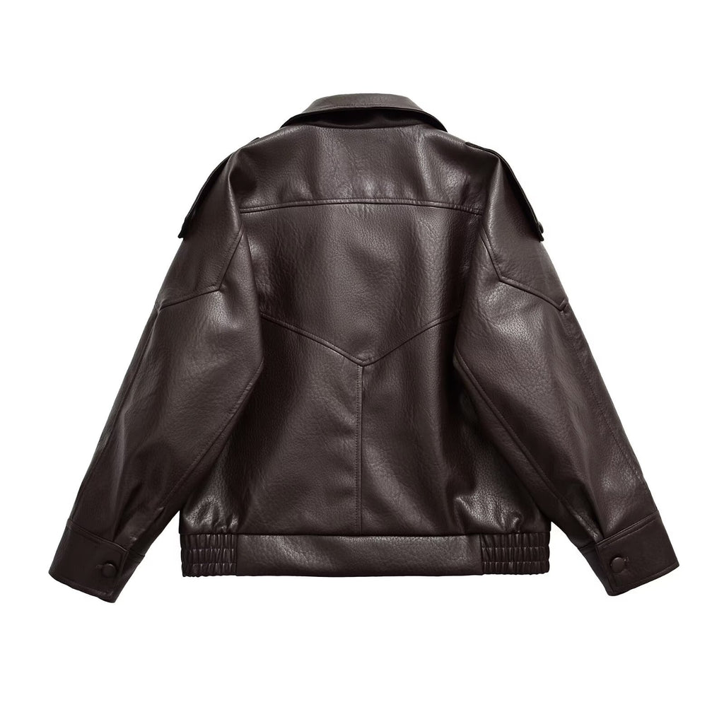 VERA Retro Stand Collar Workwear Jacket