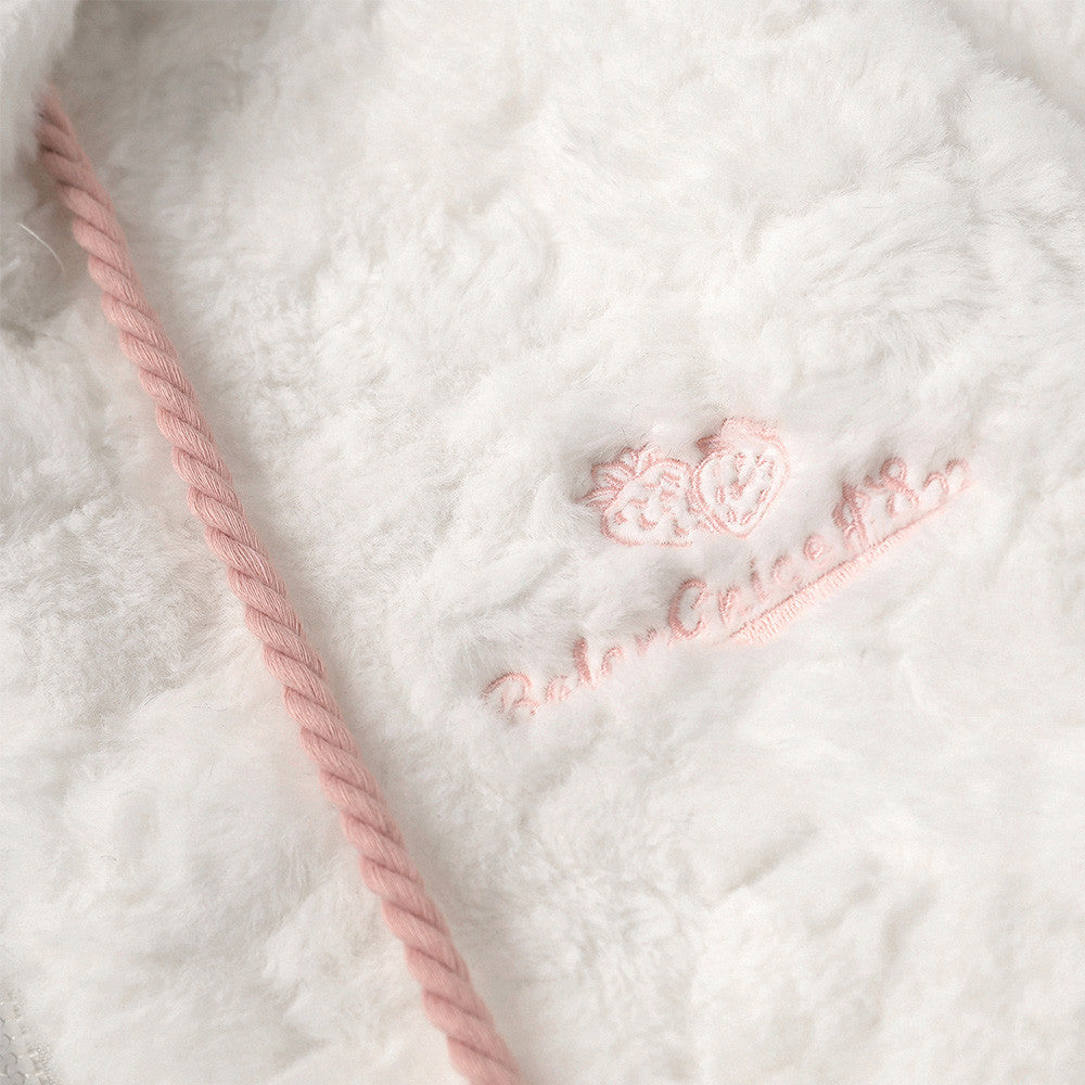 KIKI Cat Ears Hooded Fleece Coat