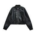 RAVEN Retro Faux Leather Loose Jacket