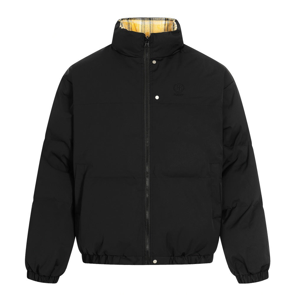 HARLOW Double Sided Plaid Cotton Jacket