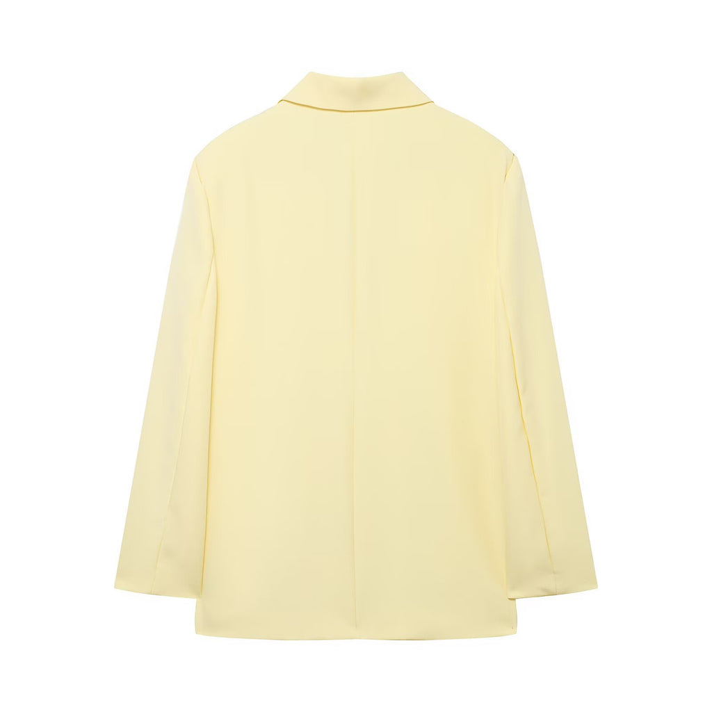 CLEO Solid Colour Suit Jacket